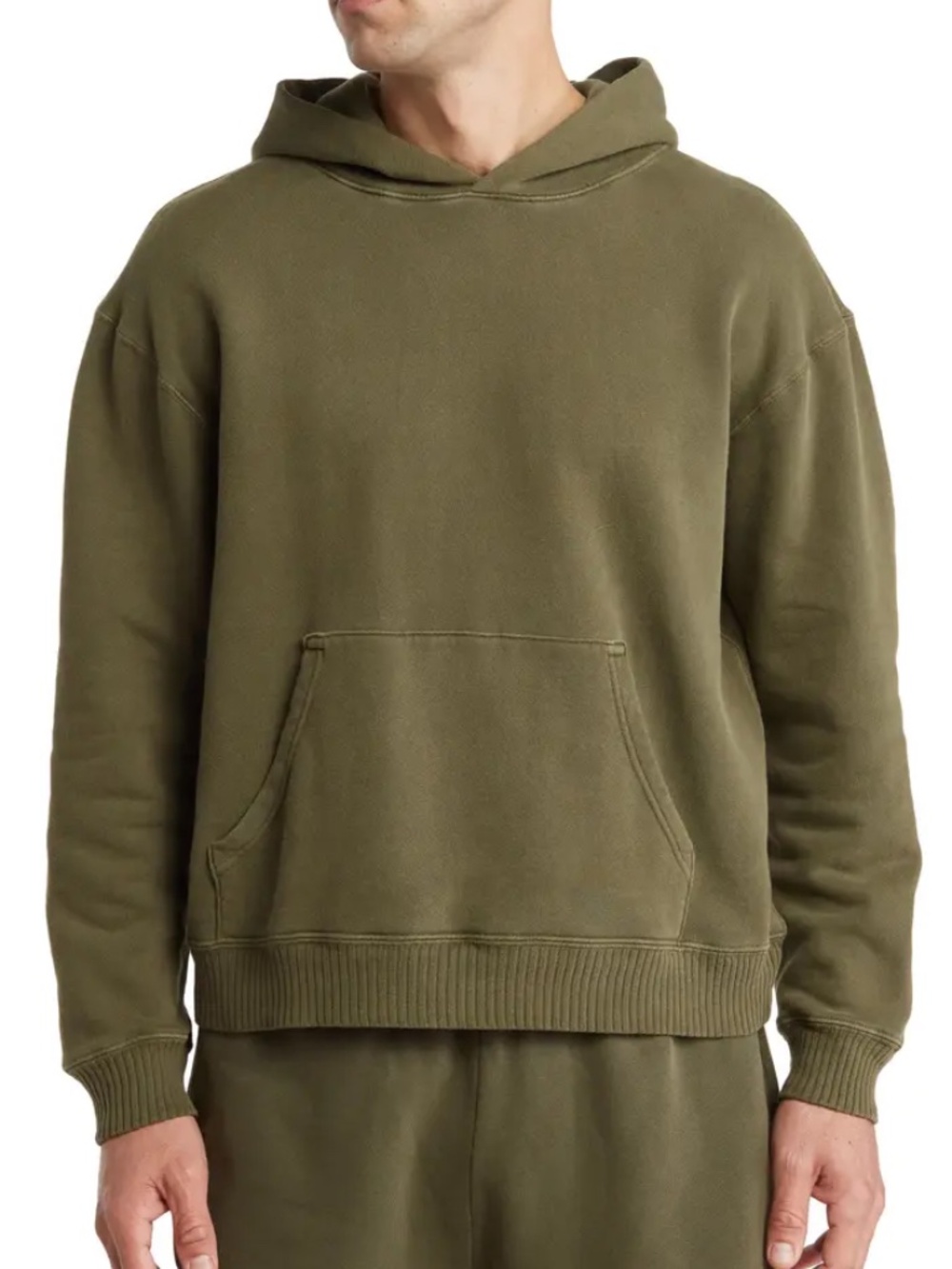 Elwood Core Oversize Hoodie Vintage Olive Size Medium Pullover Unisex NWT